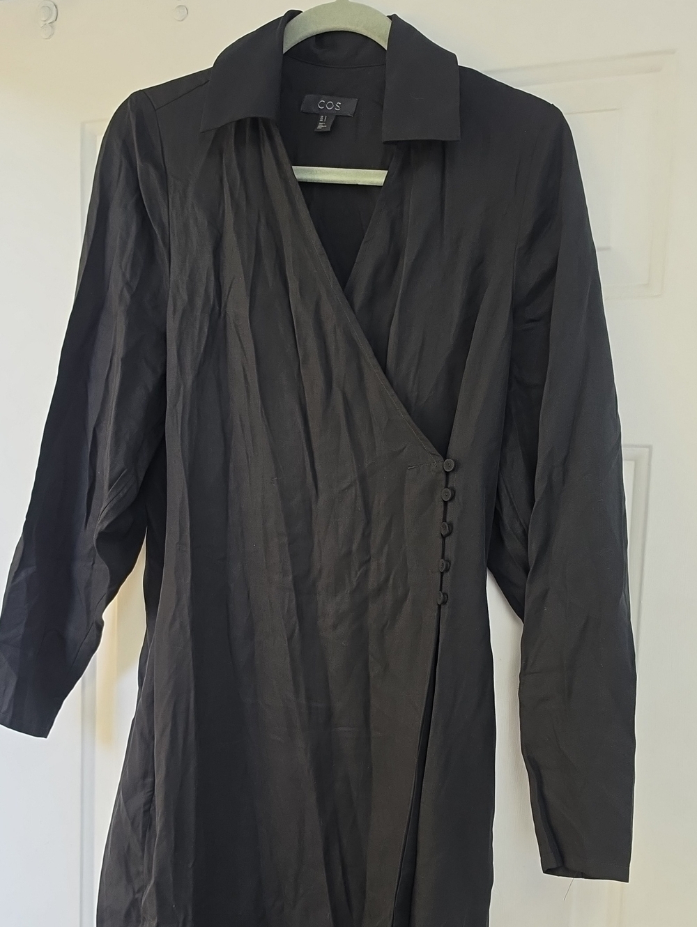 COS tailored wrap dress relaxed, pockets